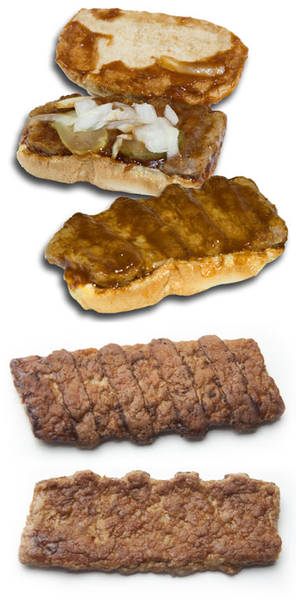 Ingredientes del sándwich McRib